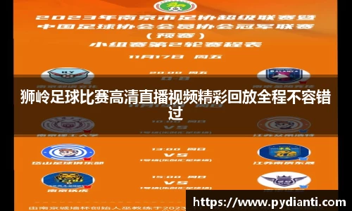 狮岭足球比赛高清直播视频精彩回放全程不容错过