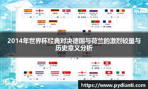 2014年世界杯经典对决德国与荷兰的激烈较量与历史意义分析